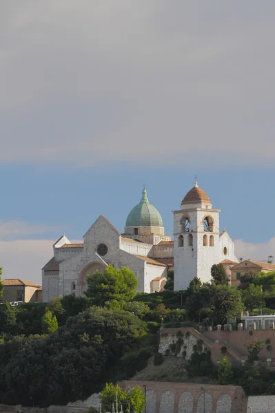 Wzgórze i kościół. Ancona, Włochy — Zdjęcie stockowe