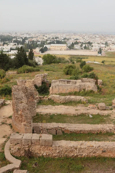 Archeologické vykopávky z Kartága. La Goulett, Tunisko — Stock fotografie