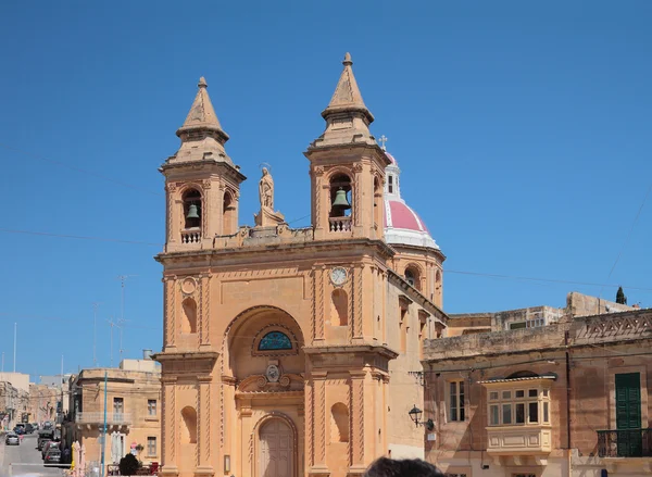 Parish church of Our Lady. Marsashlokk, Malta — Stockfoto