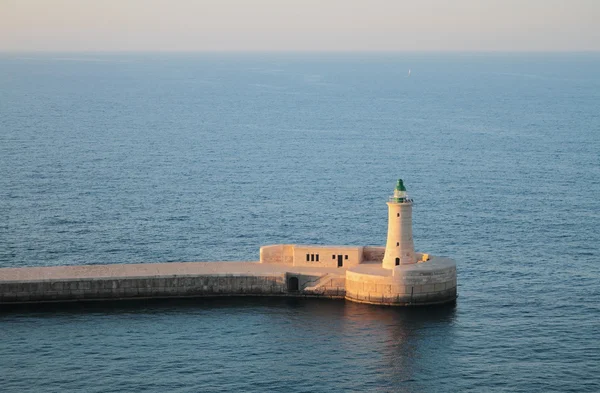 Maják. Valletta, Malta — Stock fotografie