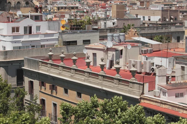 Dachy, Barcelona, Hiszpania — Zdjęcie stockowe