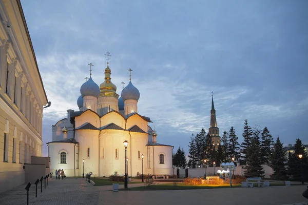 Cathedral of Annunciation and Tower Syuyumbike. Kazan, Tatarstan — Stock Photo, Image