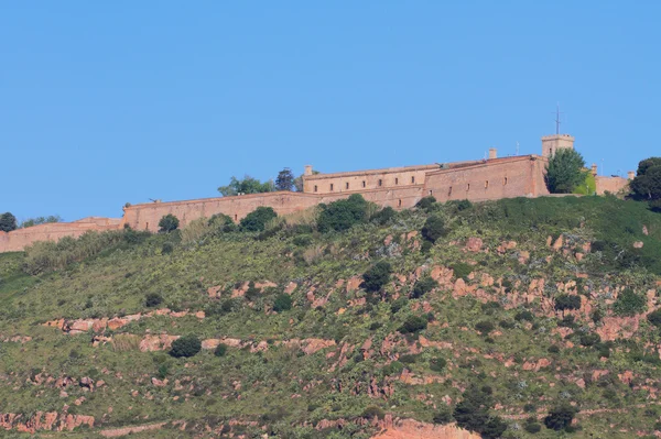 Fortress Monzhuik (Castell de Montjuic). Barcelona, Spain — Stock Photo, Image