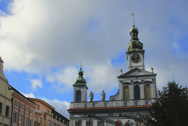 Town hall building. Ceske Budejovice, Czech Republic — Stock Photo, Image