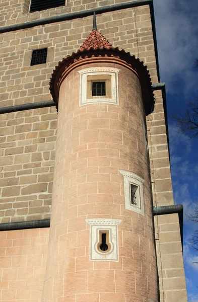 Medieval semi-tower. Ceske Budejovice, Czech Republic — Stock Photo, Image