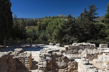 Antik kalıntıları. Knoss, Crete, Yunanistan