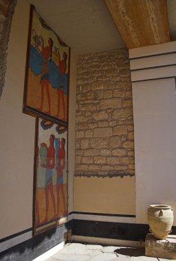 Antik palace'nın iç. Knoss, Crete, Yunanistan
