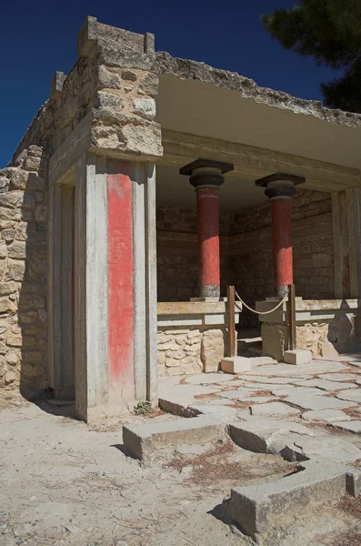 Arkeolojik kazı. Knoss palace, Crete, Yunanistan — Stok fotoğraf
