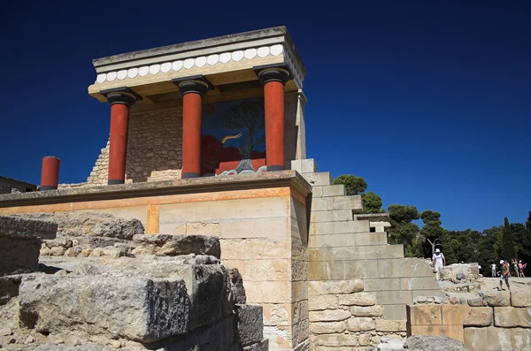 Ancient building with columnsr. Crete, Greece — Stock Photo, Image