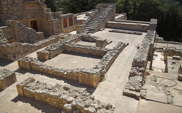 Archeologické vykopávky, Knoss palác v Kréta, Řecko — Stock fotografie