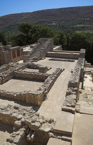 Archeologické vykopávky v Knoss, Kréta, Řecko — Stock fotografie