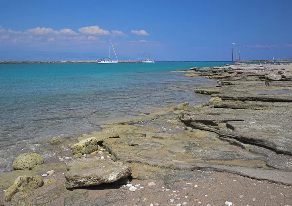 Lutraki, Yunanistan'da Korint Körfezi — Stok fotoğraf