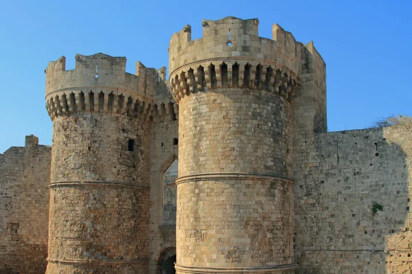 Древняя крепость, Морские ворота. Родос — стоковое фото