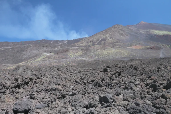 Slope of active volcano. Etna, Sicily, Italy — Stock Photo, Image