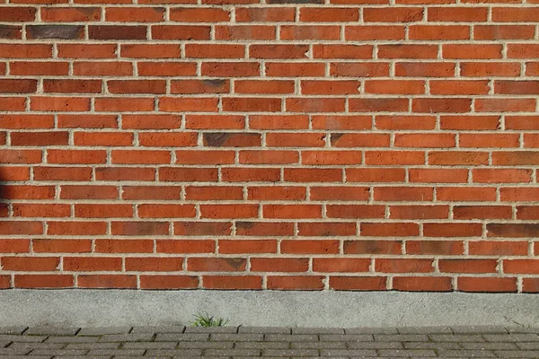 Wall from red brick Stock Photo