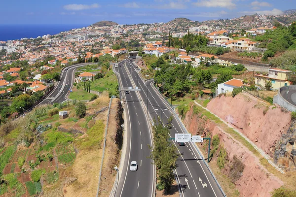 Otoban. Funchal, Madeira, Portekiz — Stok fotoğraf