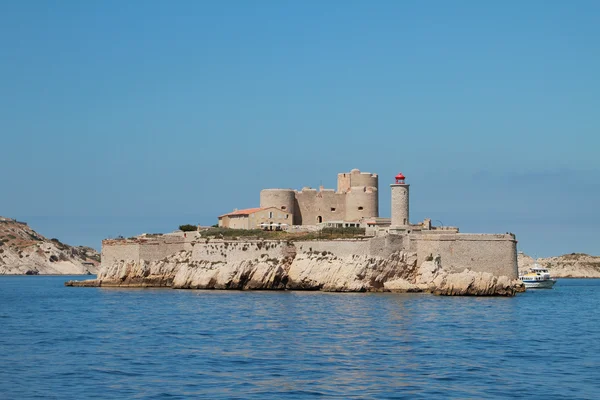 Ostrovní pevnost. zámek d if, Marseille, Francie — Stock fotografie