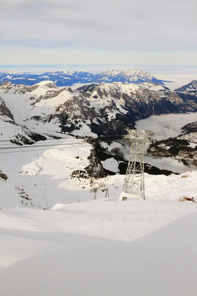 Sí resort. -Alpokra Titlis, Engelberg, Svájc — Stock Fotó