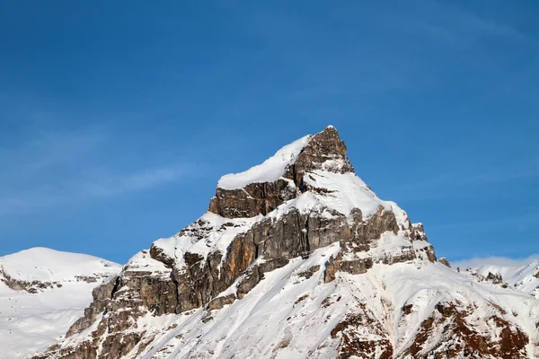 Bjergtop Hahnen (2606 meter). Engelberg, Schweiz - Stock-foto