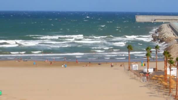 Costa Mediterránea. Valencia, España — Vídeos de Stock