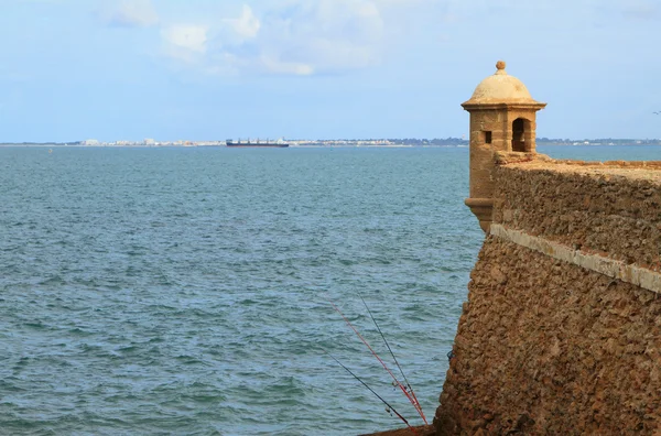 Sera and fortification. Cadiz, Spain — Stock Photo, Image