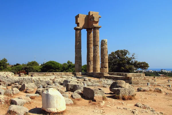 Ruinas de la Acrópolis en Rodas, Grecia —  Fotos de Stock