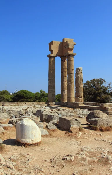 Ruinas de la Acrópolis. Rodas, Grecia —  Fotos de Stock