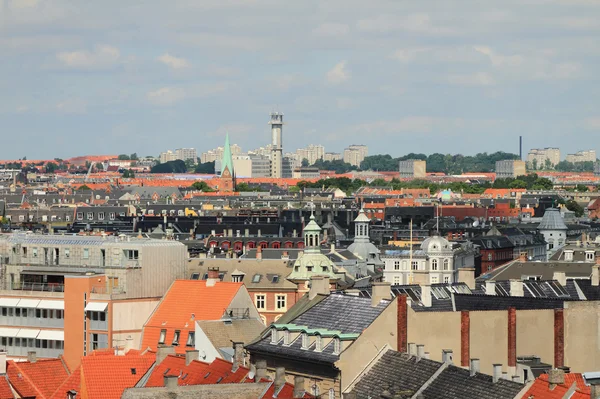 街の屋根。コペンハーゲン、デンマーク — ストック写真