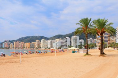 Sandy beach resort Town. Cullera, İspanya