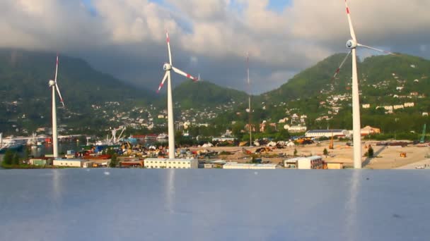 Ciudad portuaria. Victoria, Seychelles — Vídeos de Stock