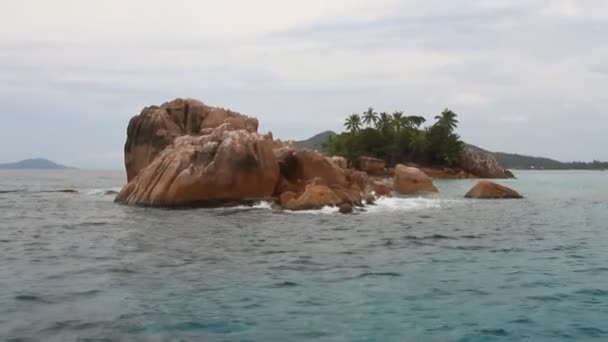 St.Pierre eiland Praslin, Seychellen — Stockvideo