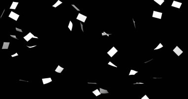 Havada uçuşan beyaz kağıt