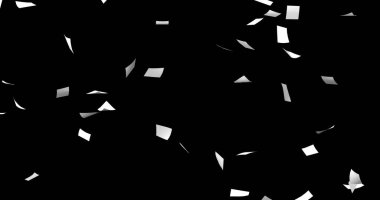 Havada uçuşan beyaz kağıt