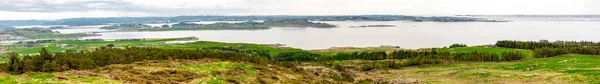 Panorama Sokn Bru Mosteroy Islands Top Mastravarden Hill Norway May — стокове фото
