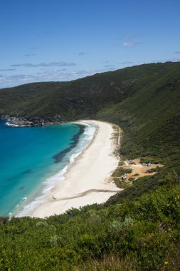 Shelley Beach West Cape Howe Milli Parkı'nda Albany yakınlarında doğal bir görünüm