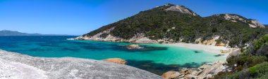 İki halk Bay rezerv Albany yakınındaki küçük Beach civarındaki küçük bir gizli Körfezi Panoraması