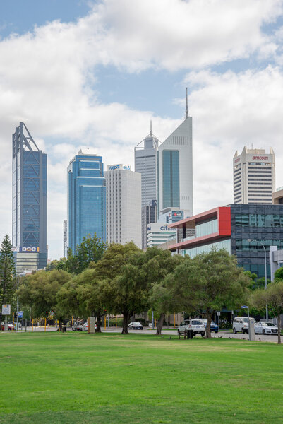 Perth, Western Australia, March 2015: Perth city view from Langley park