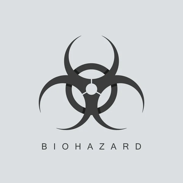 Overlapping biohazard symbol — Stock Vector