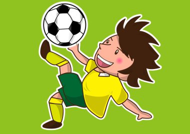 Cartoon soccer player vector Cartoon soccer player vector