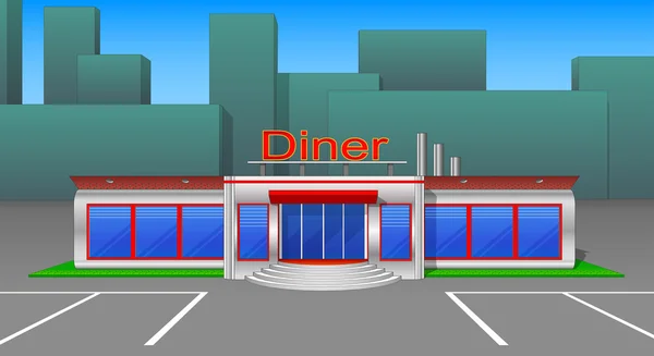 Diner Café Icons und Clip Arts Frontansicht v3 — Stockvektor