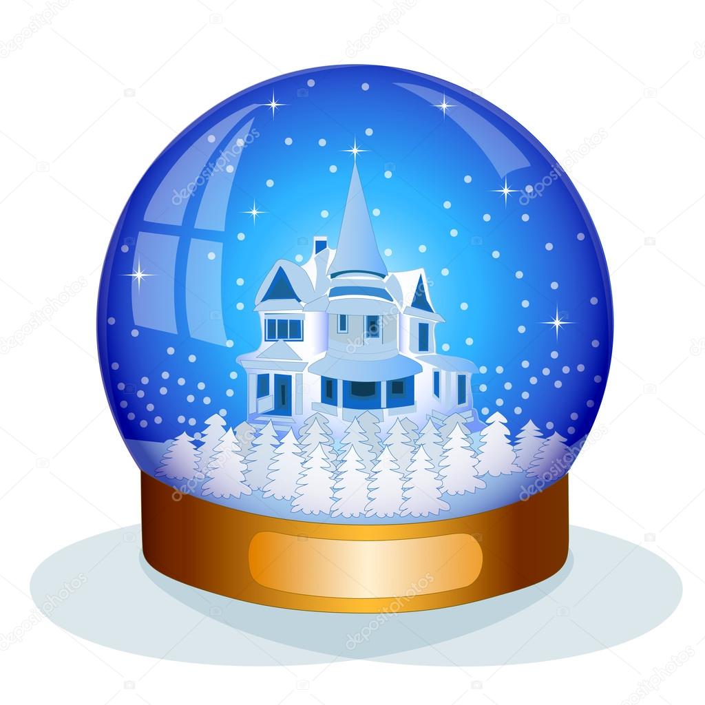 Glass snow globe