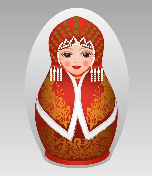 Rusça matryoshka — Stok Vektör