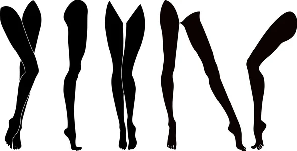 Modelos de pernas femininas —  Vetores de Stock