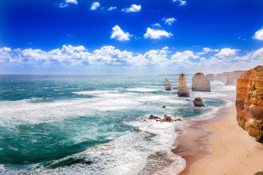 Twelve Apostles on Great Ocean Road in Australia clipart