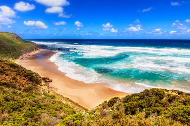 Great Ocean Road Avustralya deniz görünümü