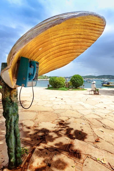 Buzios, Brezilya için kabuk şeklinde kapaklı Phonebooth
