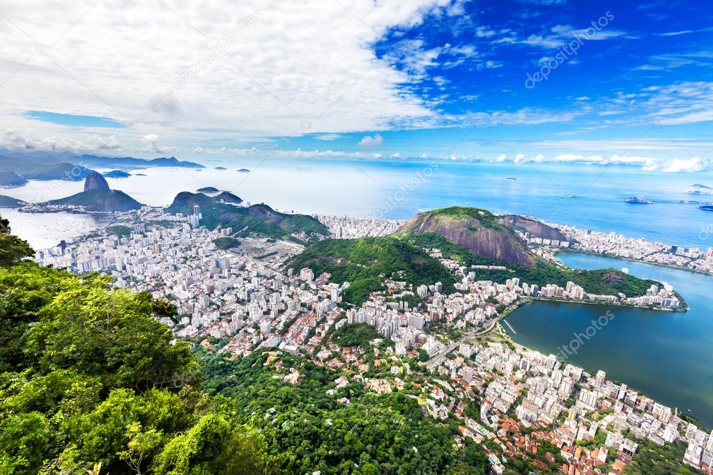 Aerial view of Rio de Janeiro city, Brazil