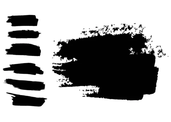 Trames Brosses Éléments Conception Grunge — Image vectorielle