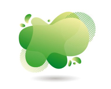 Akışkan soyut arkaplan. Akan sıvı şekilli pankartlar. Vektör