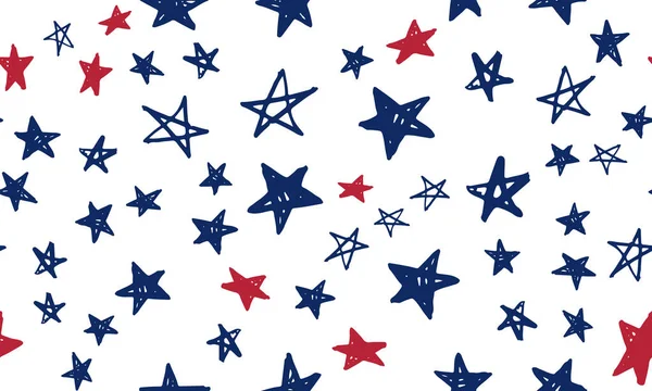 Jour Indépendance États Unis Jour Des Présidents Les Étoiles Grondent — Image vectorielle